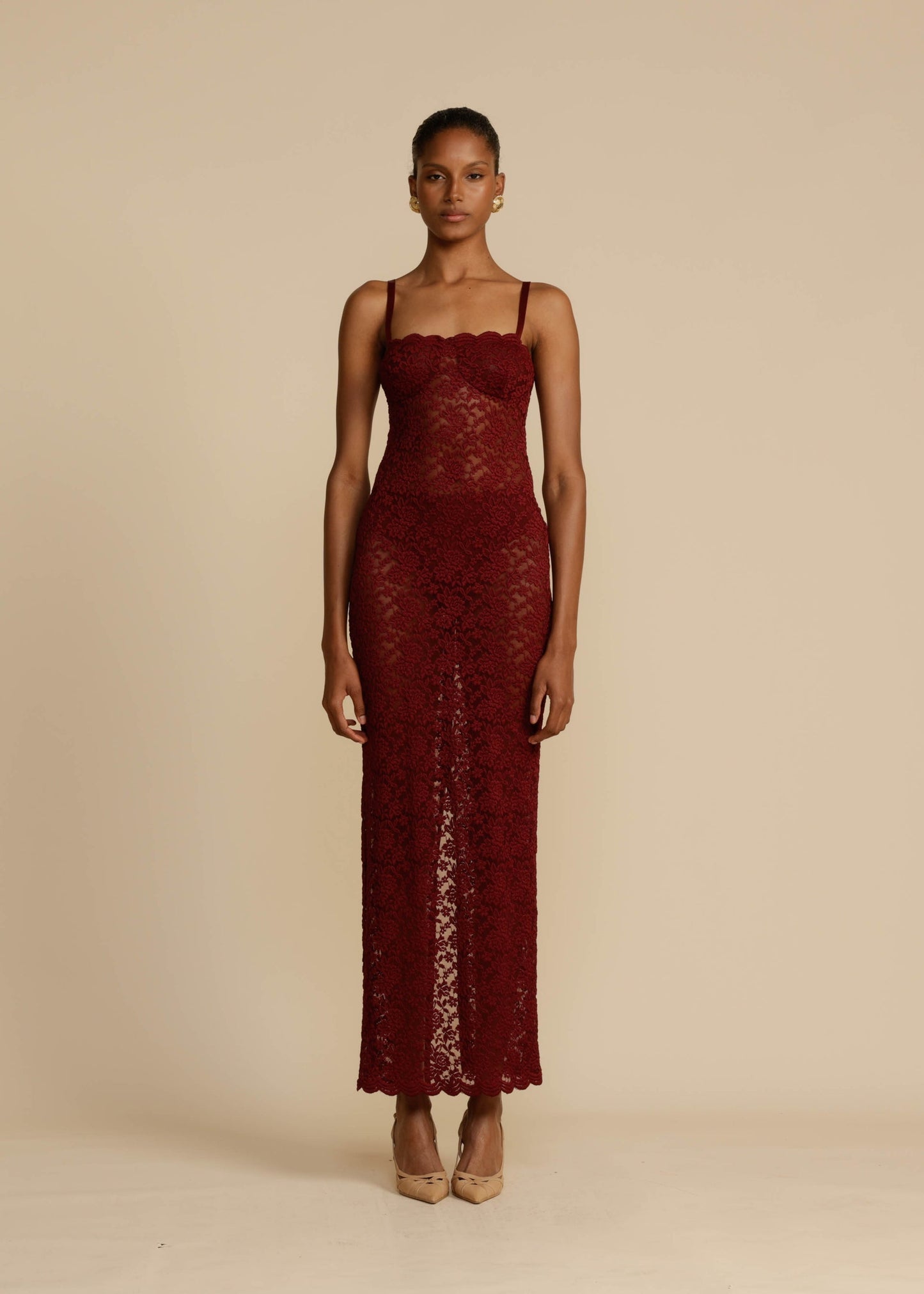 Arcina Ori Margot Wine Dress