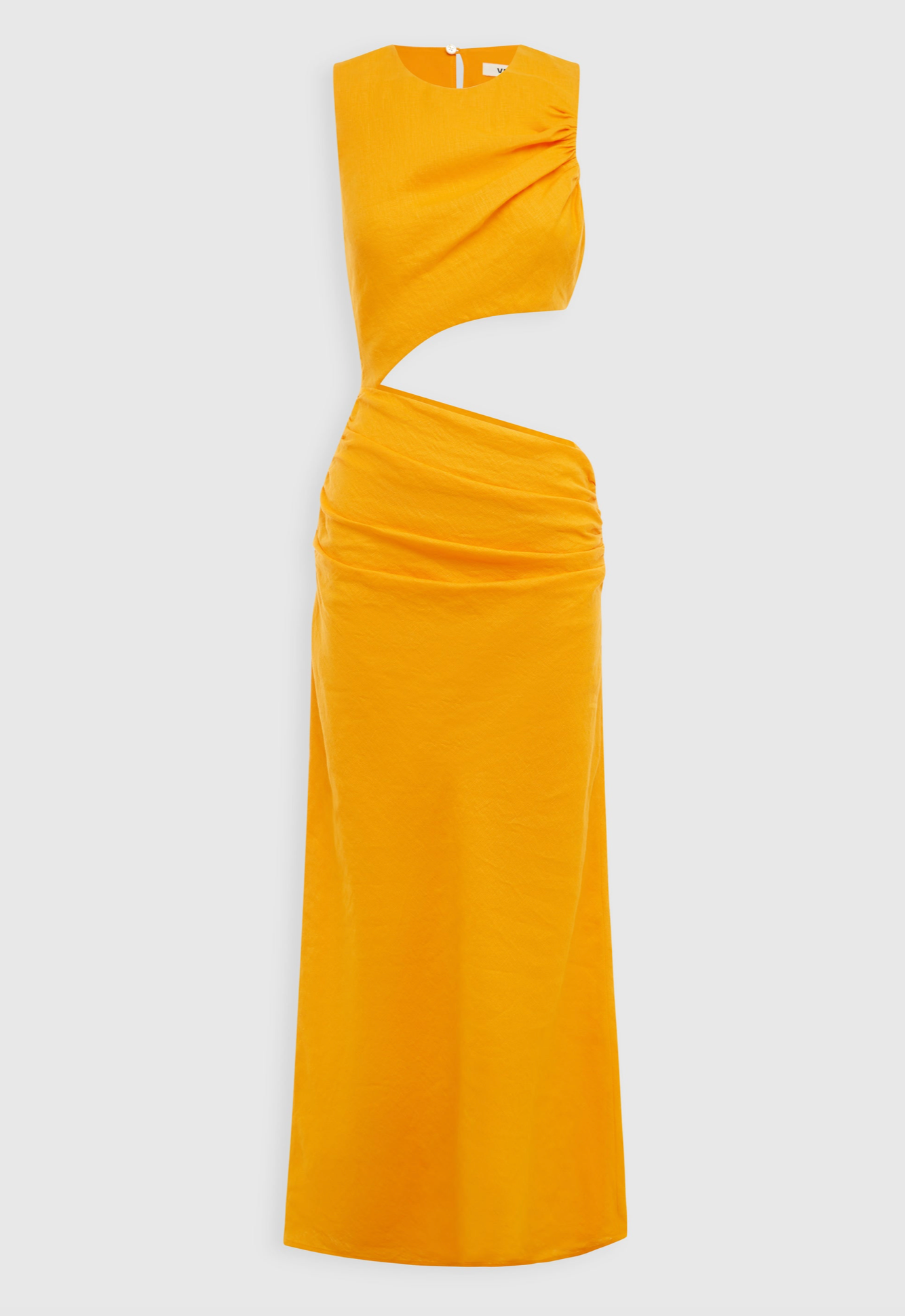 Venroy Linen Cut Out Dress