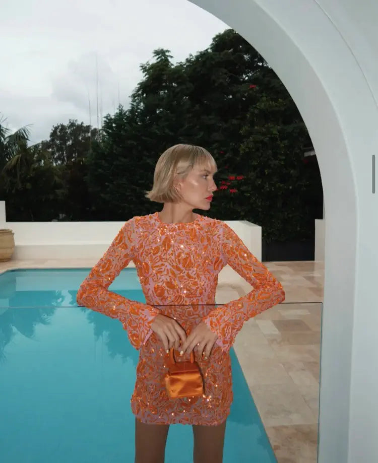 Rachel Gilbert Lupita Mini Dress