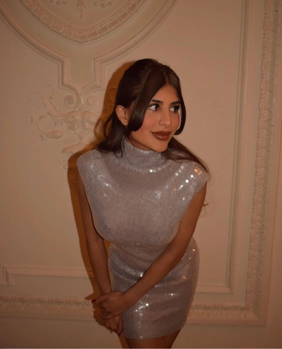 16Arlington Luna Sequined Stretch-tulle
