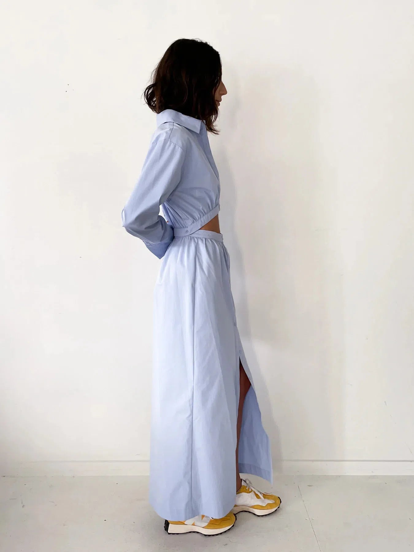 Sir The Label Ilkin Deconstructed Shirt Dress