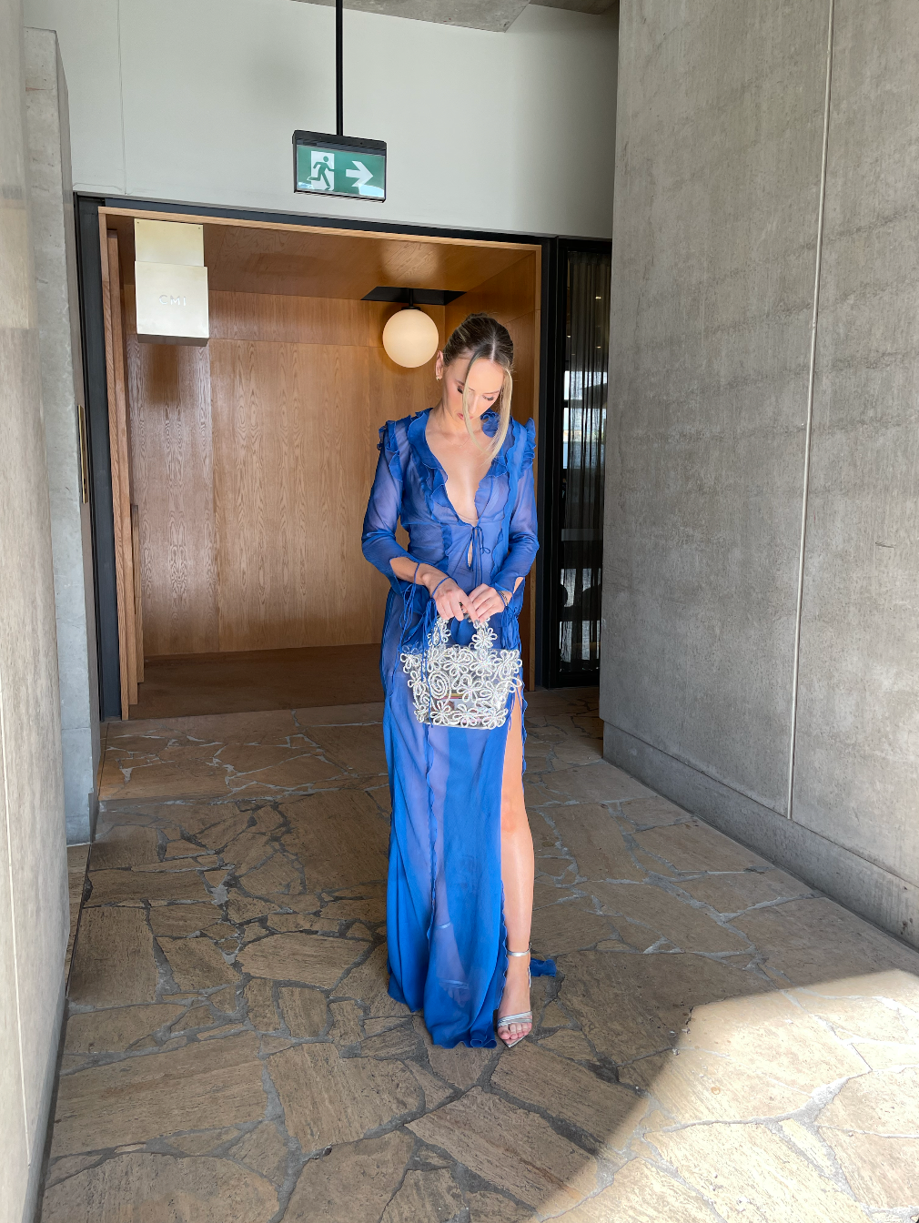 Rat & Boa Farretti Dress Blue No Basics Designer Hire Rat & Boa Farretti Dress Blue No Basics Designer Hire