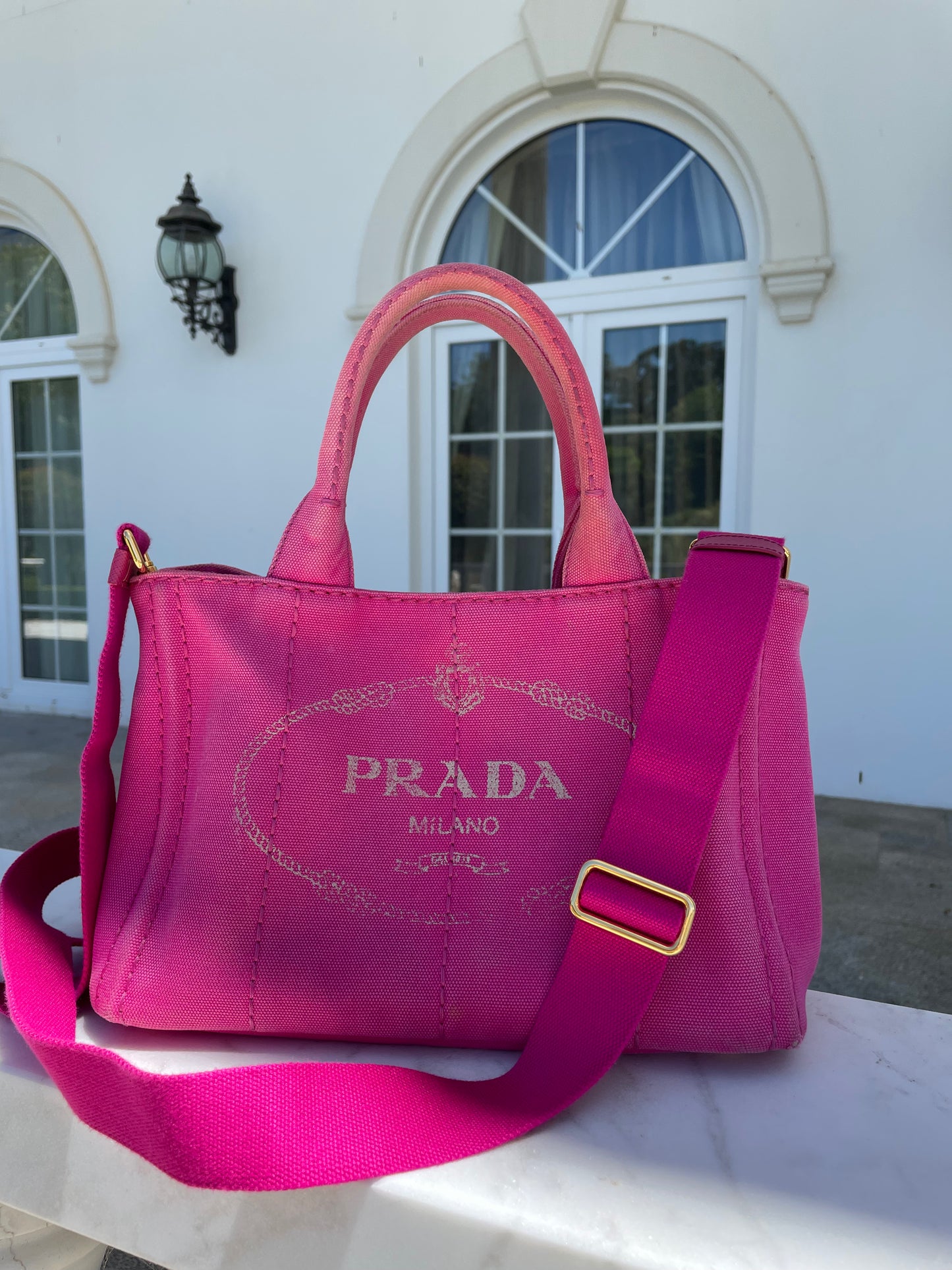 Prada Vintage Canvas Tote