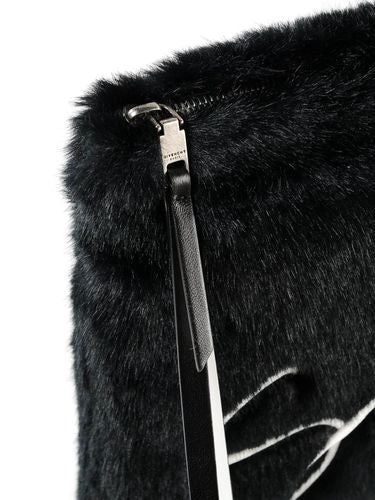 Givenchy Pochette Faux Fur Black