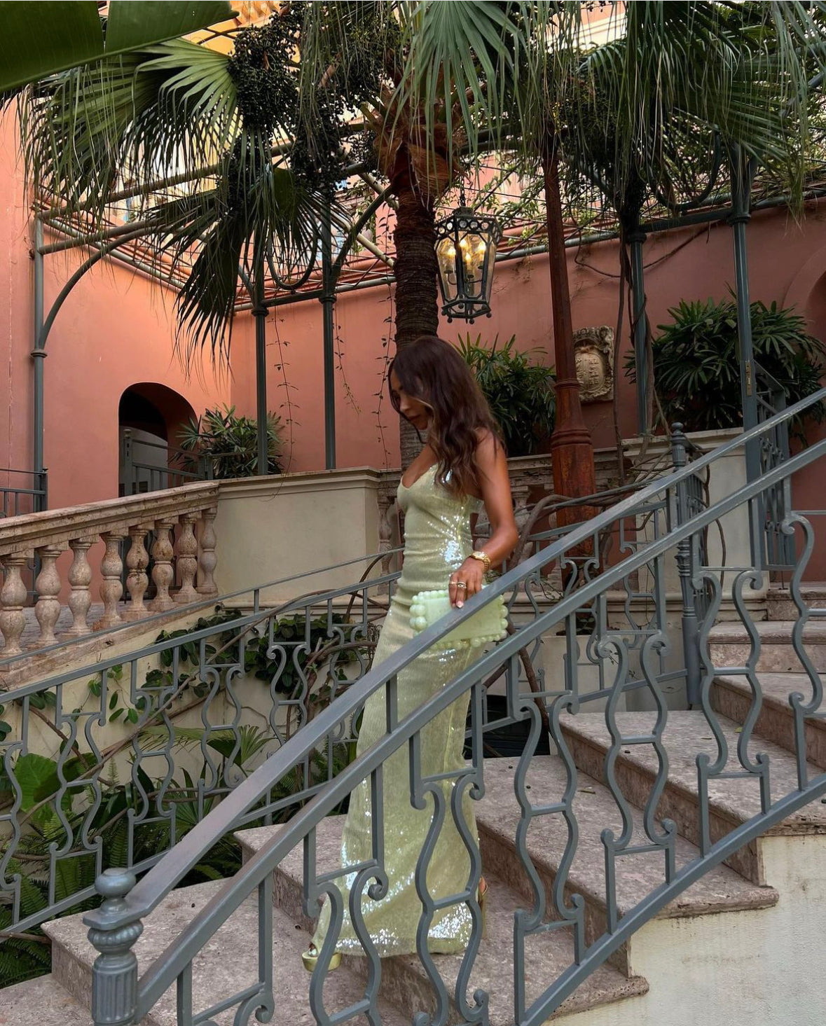 Oh Polly Marlena Pistachio Maxi