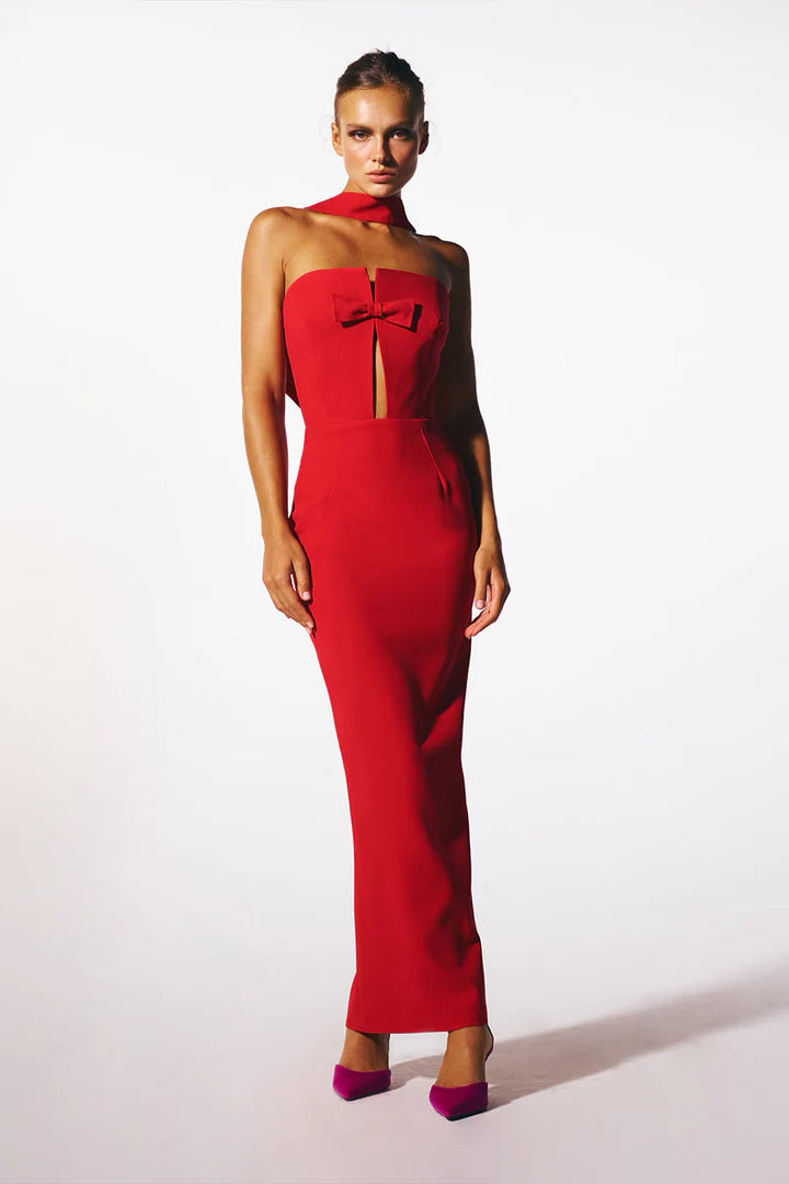 New Arrivals Holly Midi in Pedro Red
