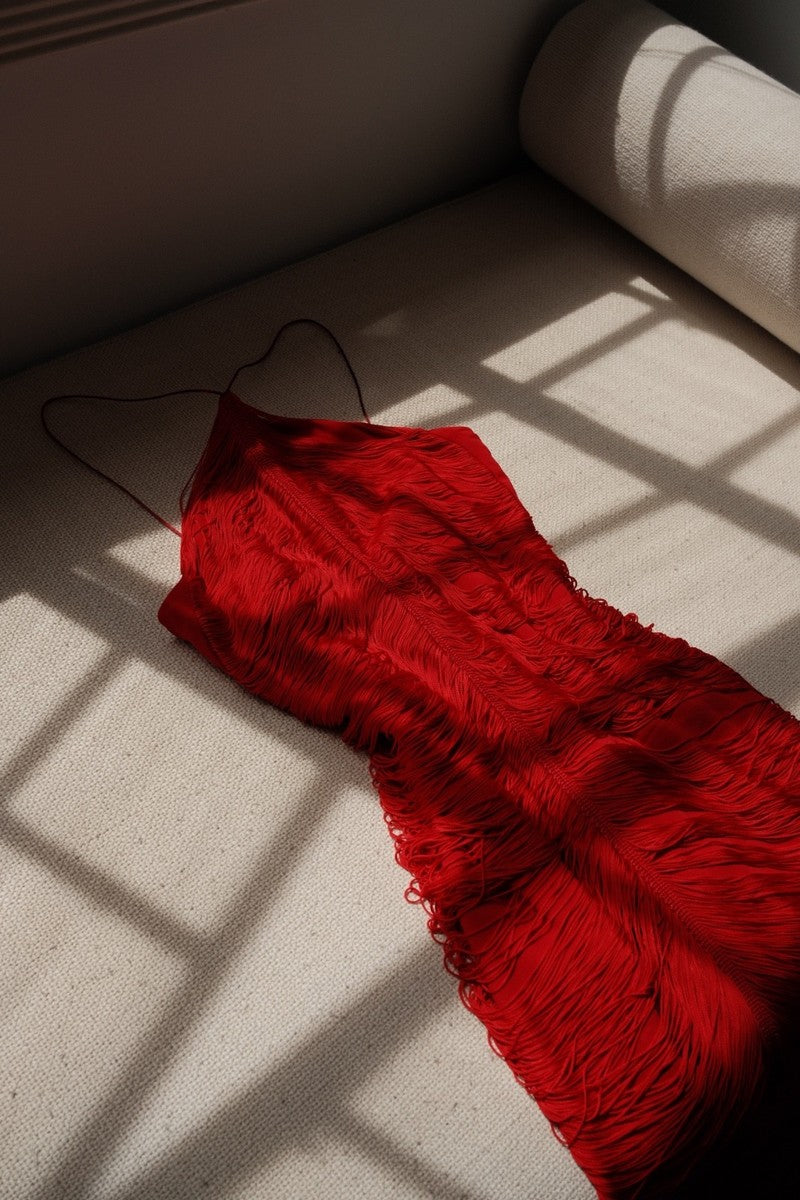 Mango Fringe Midi